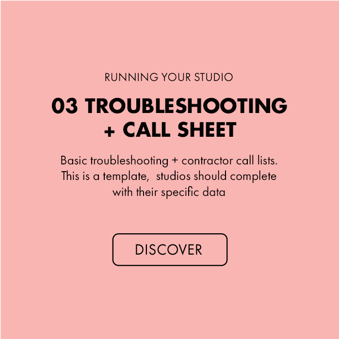 03 Troubleshooting + Call Sheet