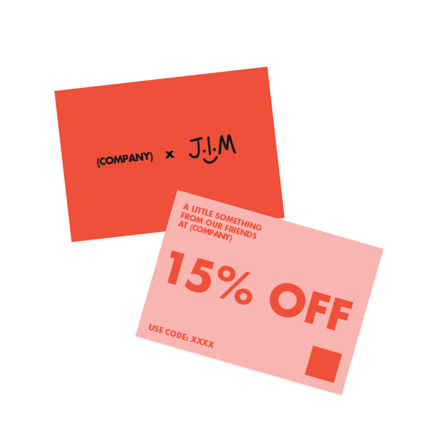 J.I.M x Collab - A6 Gift Cards