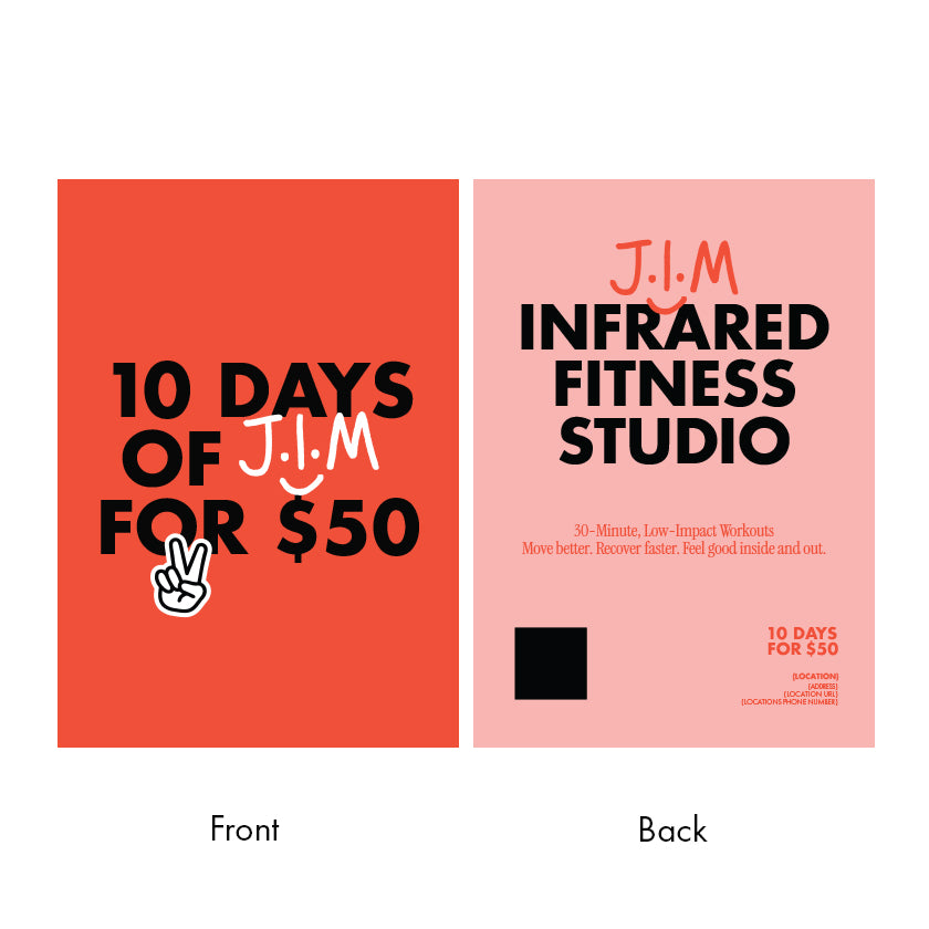 10 days for $50 - A5 Flyer