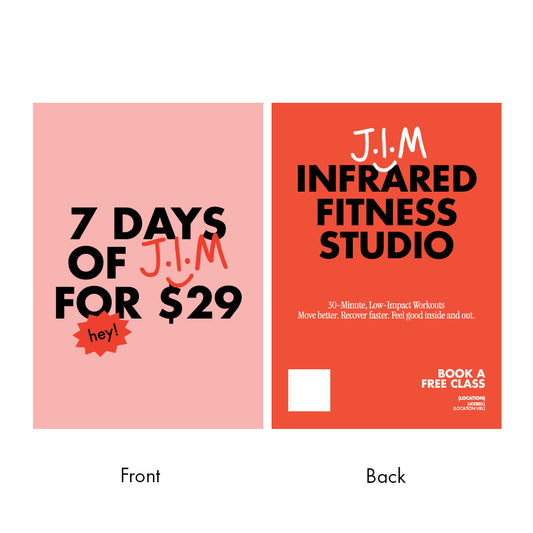 7 Days of J.I.M for $29 - A5 Flyer
