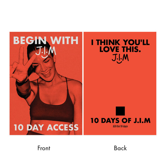 Card - A6 - 10 days of J.I.M for £10 (August 2026)