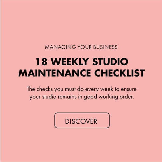 18 Weekly Studio Maintenance Checklist