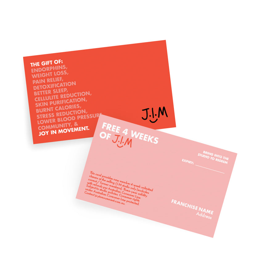 Gift of Movement - A6 Gift Cards