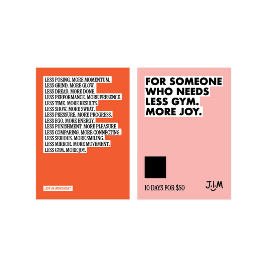 Card - 10 days of J.I.M for $50 (October 2026) - A6