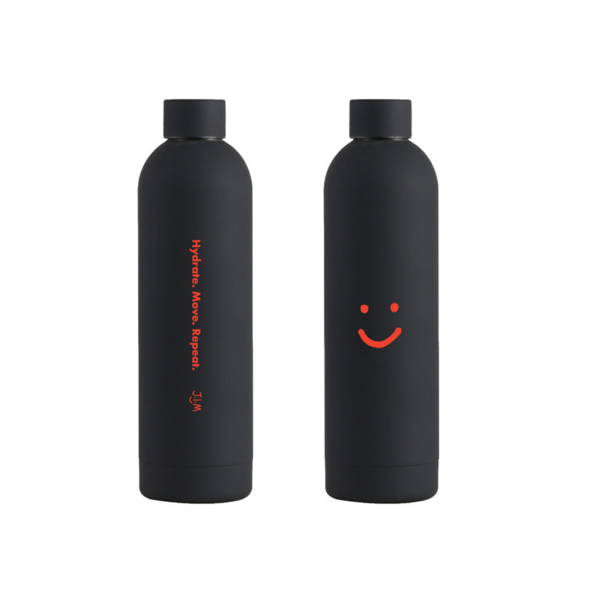 J.I.M Smile Water Bottle 750ml - Black