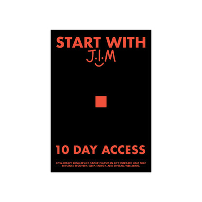 Poster - A3 - 10 days of J.I.M for $50 (September 2026)