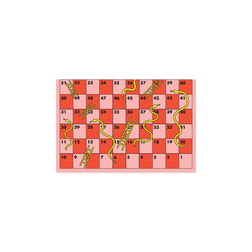 Snakes and Ladders Game Boards (2) & Wild Cards (1 pack)
