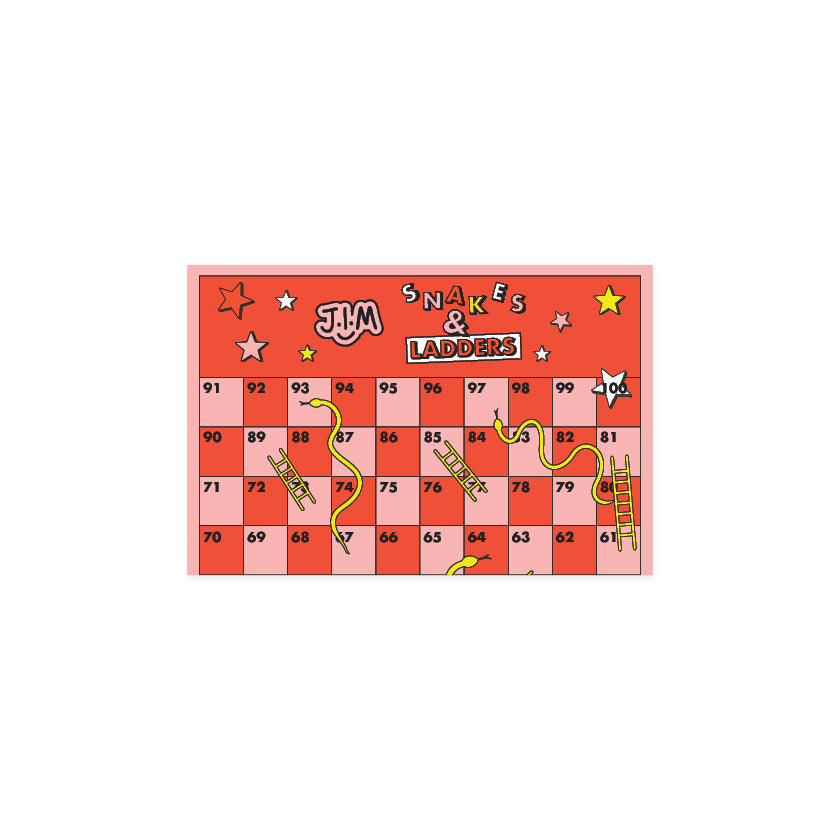 Snakes and Ladders Game Boards (2) & Wild Cards (1 pack)