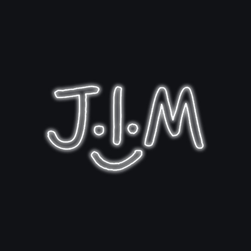 LED Neon Type 2 - J.I.M Logo with lower smile 700(w) x 411mm(h)