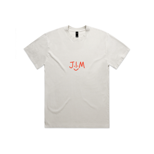 J.I.M Smile Tee - Natural/Red